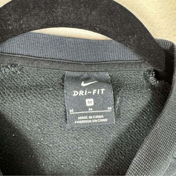 Nike Women’s Medium Black Crewneck Training Sweatshirt Just Do It Cropped - Picture 4 of 5